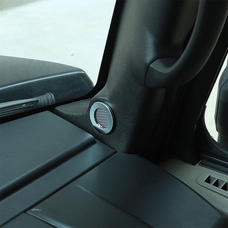 Für Hummer H2 2003 2004 2005 2006 2007 Aluminiumlegierung Frontlautsprecherabdeckungen Verkleidungsaufkleber Autozubehör