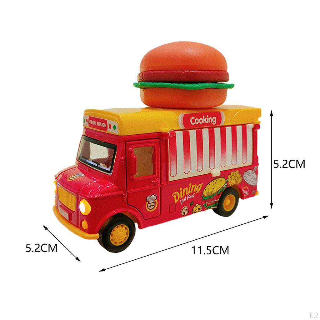 Die Cast Pull Back Cars, Toys with Music And Lights, Colorful, Opening Doors, Alloy Toy