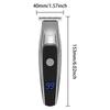 Slicked Back Digital Hair Clipper: Fast-Charging, LCD Display, Compact Stainless Steel Electric Trimmer