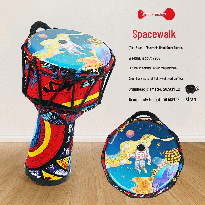 Sheepskin African Hand Drum for All Ages - Beginner To Professional