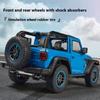 1/18 Jeep Wrangler Rubicon Convertible Version Off Road SUV Alloy Diecast Car Model Sound & Light Children Toys Birthday Gifts