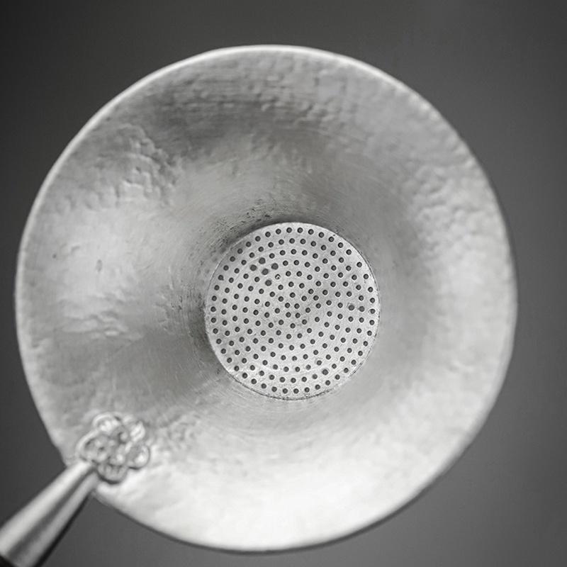 Tin Tea Drain Hand Filter Screen Kung Fu Tea Set Accessories Ebony Side Tea Filter