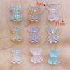 50Pcs New Cute Mini Shiny Little Bear Flat Back Resin Cabochons Scrapbooking DIY Jewelry Craft Decoration Accessories