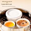 Onlycook 4-inch Ceramic Steaming Bowl with Lid