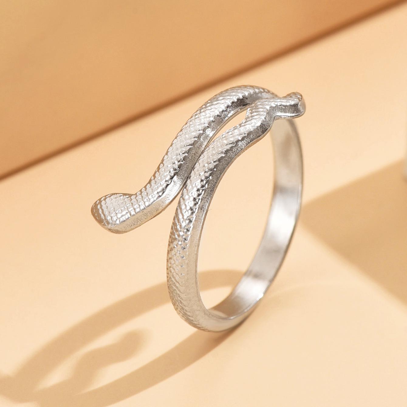 Unisex Punk Style Snake Ring - European  American Titanium Steel Jewelry