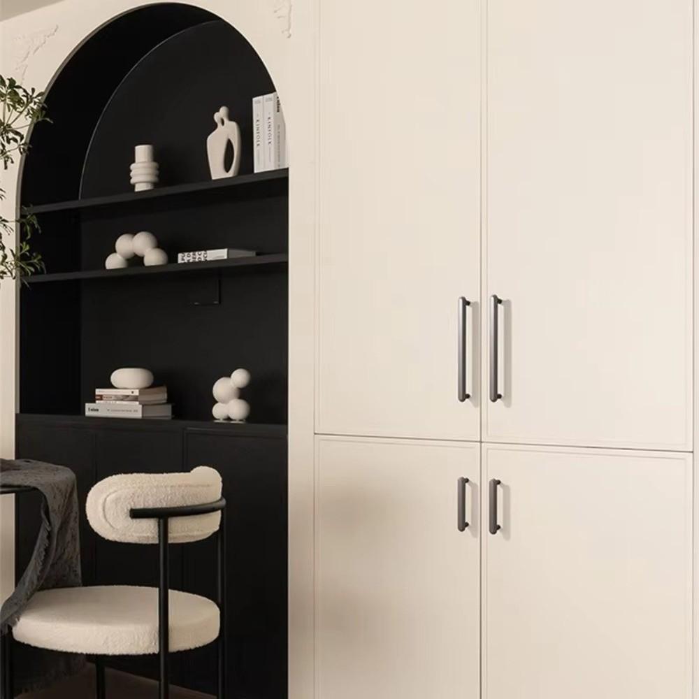 Zinc Alloy Cabinet Handles Solid Construction Solid Color Drawer Handles Durable Kitchen Handles Door Cabinet Cabinet Hardware