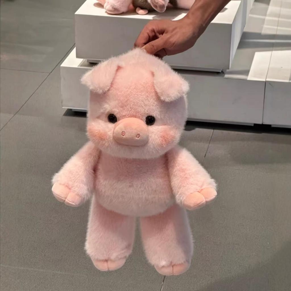 Generic Pink Pig Plush Toy Soft Fluffy Stuffed Doll Cuddly Sleep Companion Pillow For Kids Toddlers Bedtime Comforting Plushie