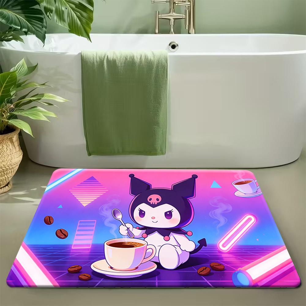 Cute Keroppi Cartoon Rug, Sanrio Character Home Decor, Soft Anti-Slip Area Carpet