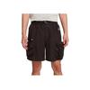 Nike ACG Snowgrass Cargo Shorts With Elastic Waist And Storage Pocket Details Men Bottoms Dark-Brown DN3946-220