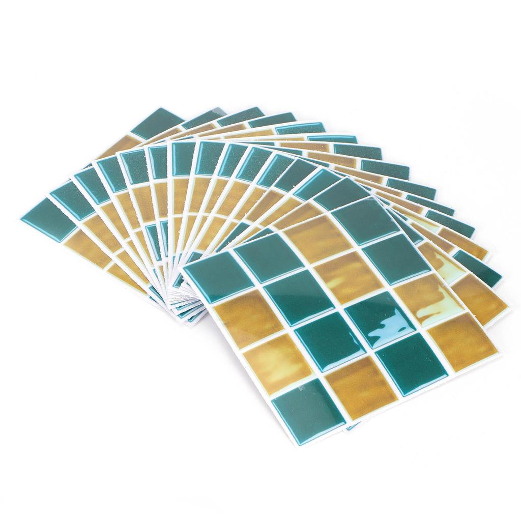 15 Stück PVC Wandaufkleber Abziehbilder Selbstklebend Wasserdicht Anti-Öl Tapetendekoration