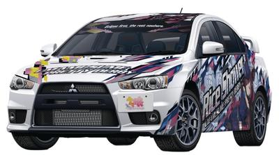 Aoshima Bunka Kyozai Itasha Serie Uma Musume Pretty Derby Mitsubishi CZ4A Lancer Evolution X Final Edition Plastikmodell GmbH. (AOSHIMA) 1/24
