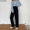 HOUZHOU Suit Pants Women Drape High Waist Spring Trousers Casual Mopping Loose Office Lady Classic Wide Leg Pants