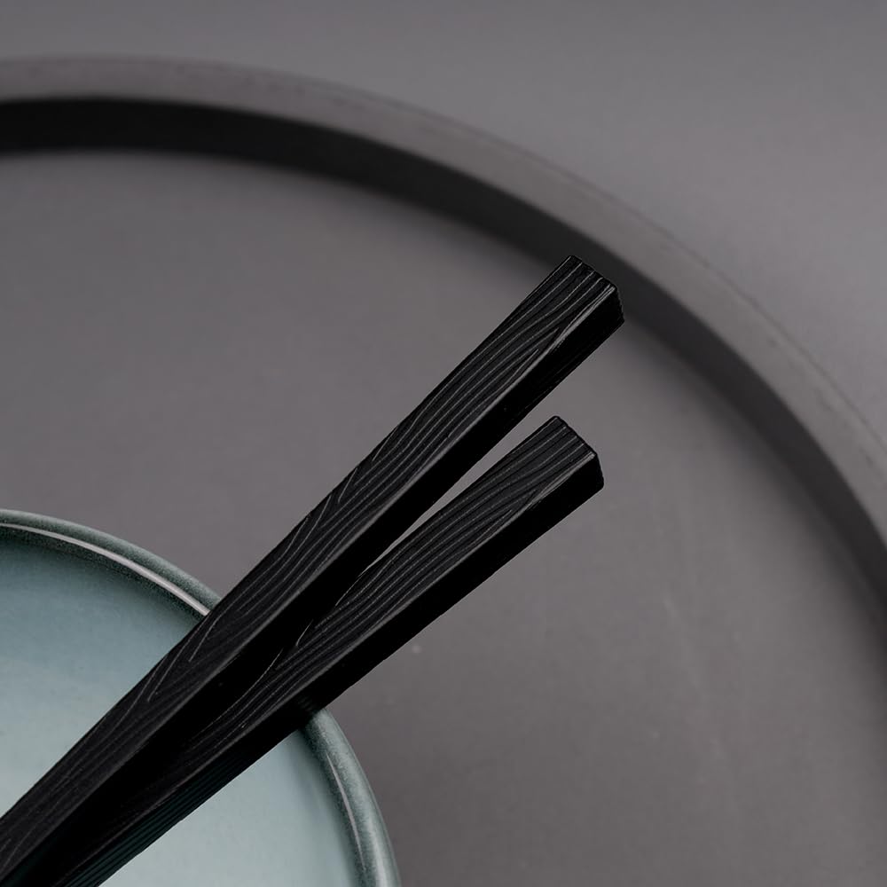 LAYANA Hashiga Series 23cm SUS316 Square Stainless Steel Chopstick Set Luxury Gift Box Set of 6 Pairs Made in Taiwan Perfect for and Gifts