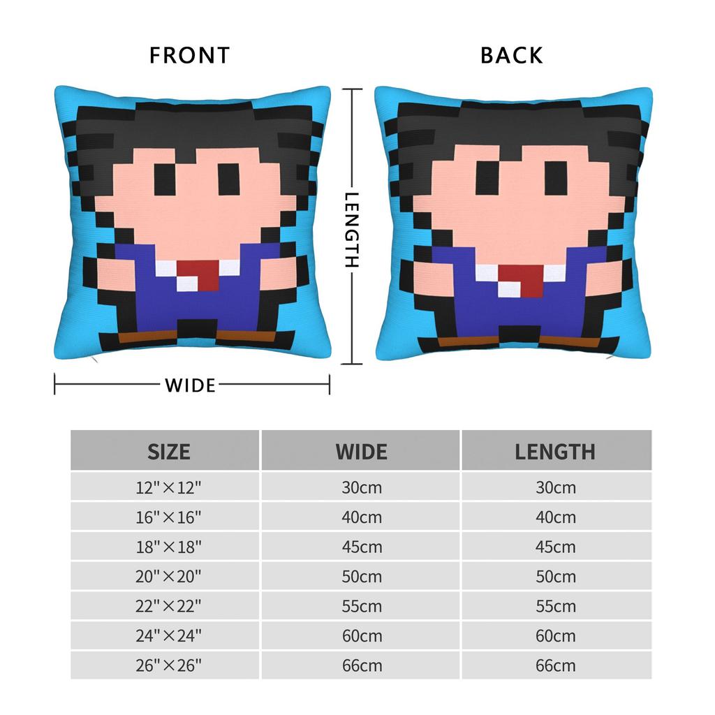 Pillow Case Ace Attorney Comfy Pillow Cover For Sofa Home Decor Novelty Pillowcases