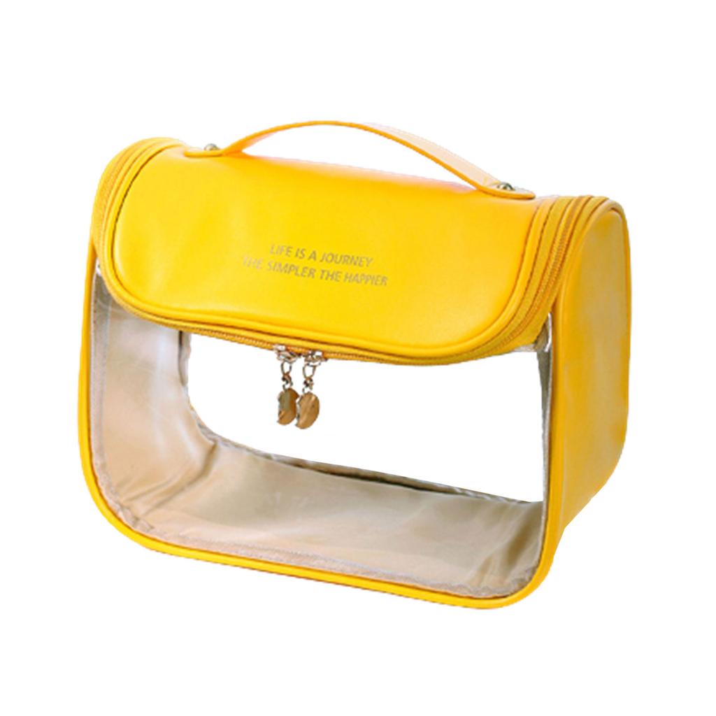Portable Travel Wash Bag with Zipper Transparent Storage Bath Supplies for Face Cream Nail Beauty Tool Collection Supply