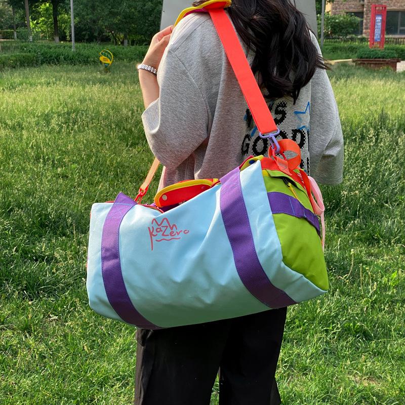 Schoolbag 1011 summer new fashion travel bag, wet and dry separation, lightweight short-trip luggage bag, stylish outdoor sports bag