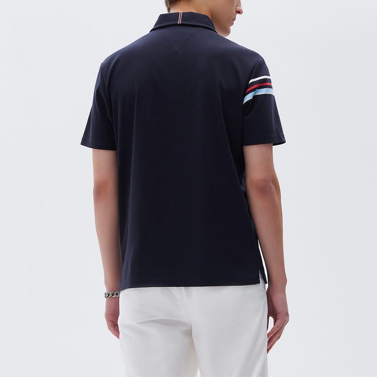 FILA Polo Shirts Men's Blue Polo Collar Moderate Straight Fit F11M121114F-NV