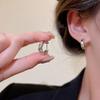 European and American Design Metal Small Earrings Cold Wind Earrings Simple and Fashionable Ear Jewelry
