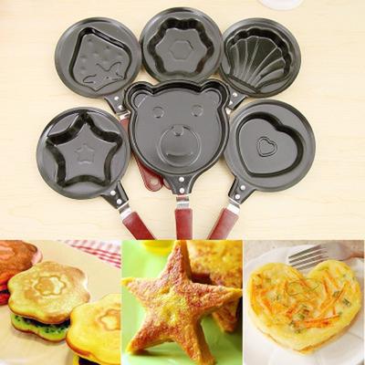 Mini poêle à œufs, fournitures de cuisine, petit déjeuner, poêle à crêpes, cœur, omelette, jarhead