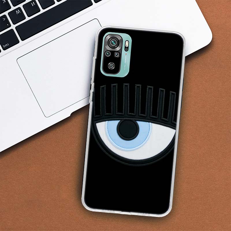 Ferragnies Eyes Chiara Phone Case For Xiaomi Redmi Note 12 10 10S 9 9S 9T 8 8T 11T 11S 11E 11 Pro Plus 7 5 5G Coque Cover