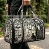 3D Gothic Buntglasdruck Halloween Sporttasche - Multifunktionale Reisetasche