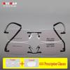 Customize Prescription Glasses Men Women Leisure Myopia Hyperopia Spectacles Rectangle Rimless Eyeglasses Fill Resin Lenses 2645