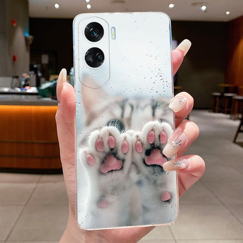 Casing For Honor 90 Lite 5G 2023 Phone Case Luxury Dragon Cute Cat Cool Boys Girls Clear Soft Shell For Honor 90Lite Case Cover