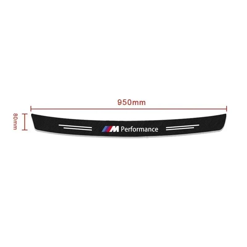 X5 X7 For BMW For BMW Car Rear Bumper Trunk Carbon Fiber Stickers Auto Rear Bumper Trunk Load Edge Protector For BMW X1 F48 Spor