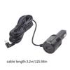 3.4meter Angled USB C Car Charger USB 5V Outputs Intelligent Power Allocation Compatible for Dashcams Mobile Devices