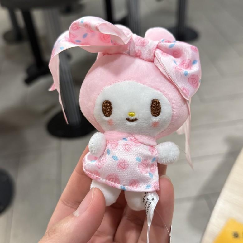 My Anniversary Melody Cartoon Plush Keychain Rose Strawberry Bow Gift Decor