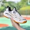 Ennis chaussures de badminton professionnelles à bouton rotatif pour hommes et femmes, chaussures de tennis de table, chaussures de sport d'extérieur pour enfants