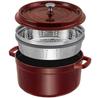 Cocotte Zwilling Staub, Round, with Steamer, 26 Cm, Grenadine, 5.2 L (40510-600-0)