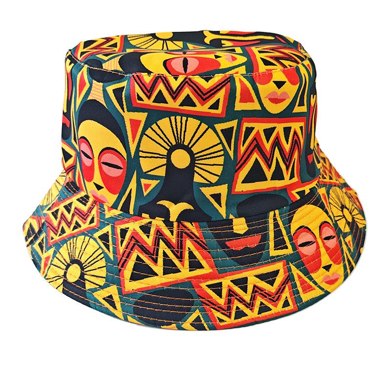 Creative Unisex Double-Sided Cotton Bucket Hat – Versatile Outdoor Sun Protection Accessory