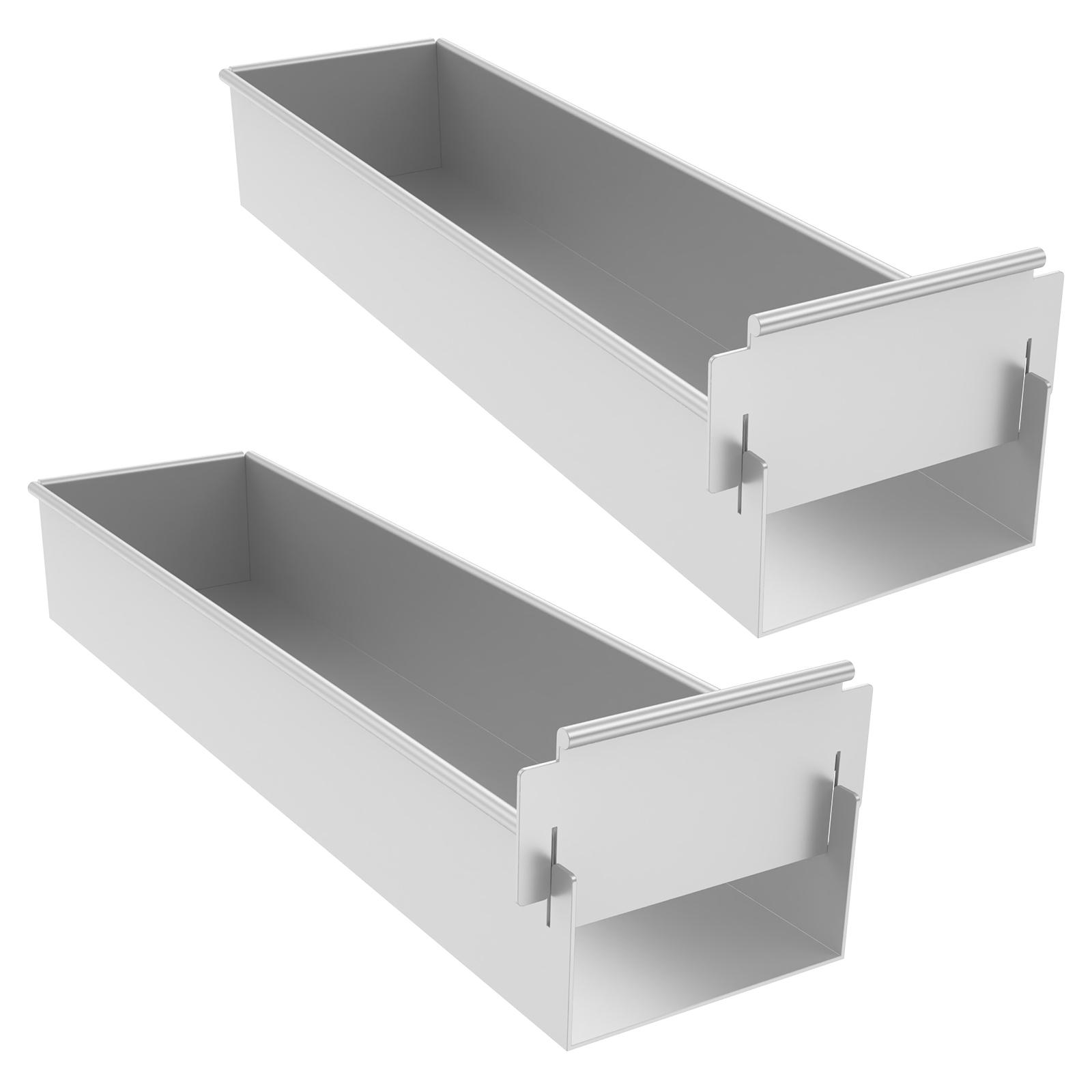 

2Pcs Rectangle Cake Making Mold Non-stick Aluminum Alloy Dessert Tray Heat Resistant Mousse Tiramisu Baking Pan Kitchen Bakeware