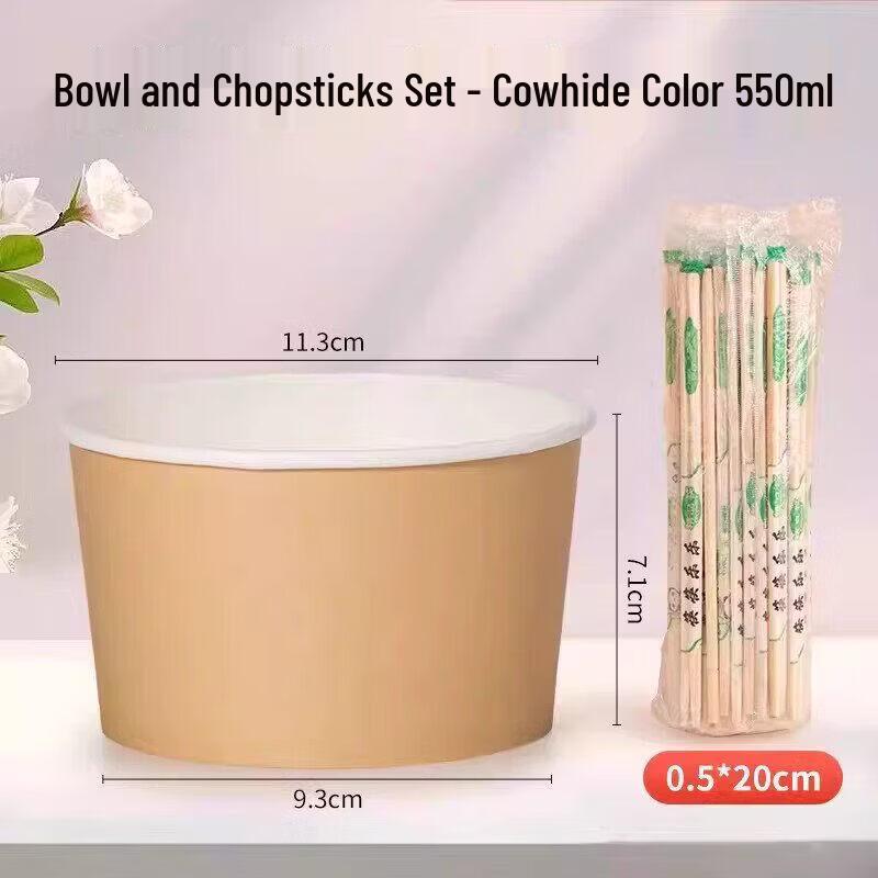 Thickened Disposable Food Bowl with Lid