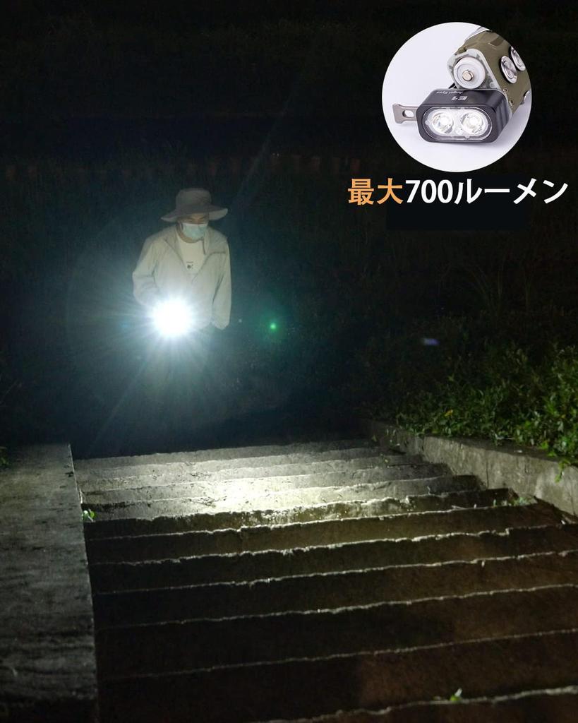 RovyVon E1 Hybrid Battery Dual LED 6500K Cool White Up To 700 Rechargeable Keychain Flashlight with AAA Battery for Dual Power Ultra-Compact