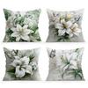 4pcs/set Lilies and Butterflies Cushions Pillowcase Polyester Cushion Cover Throw Pillow Pillowcover Home Car Sofa Decor