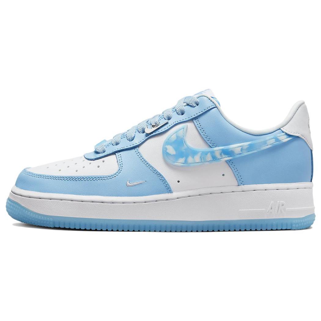 

New Nike Air Force 1 Low Nail Art White Blue Women s DX2937-100 38.5