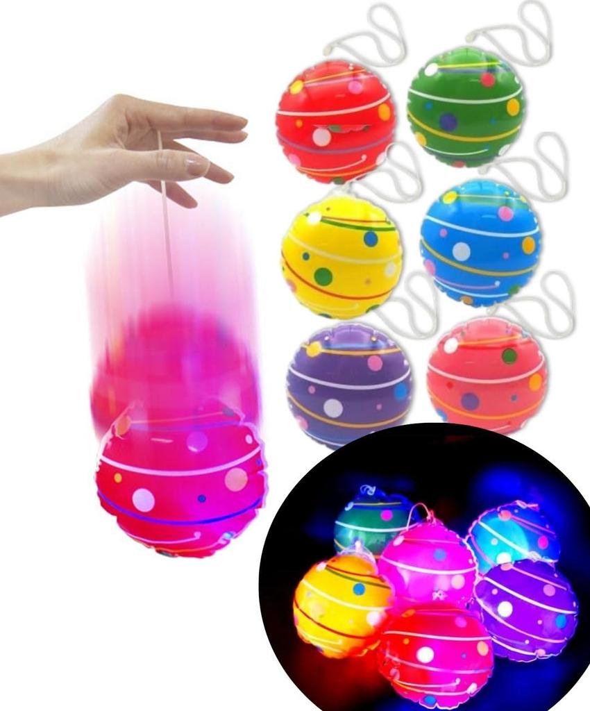GOS Set of Water Wind and Air Colorful Toys for and More 12-Piece Light-Up Yo-Yos, Yo-Yos, Yo-Yos, Yo-Yos, Festivals, Events,