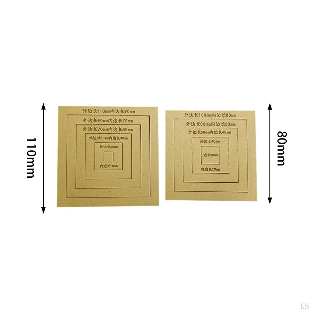 2 Pieces Quilting Templates Fabric Art Patchwork Tool