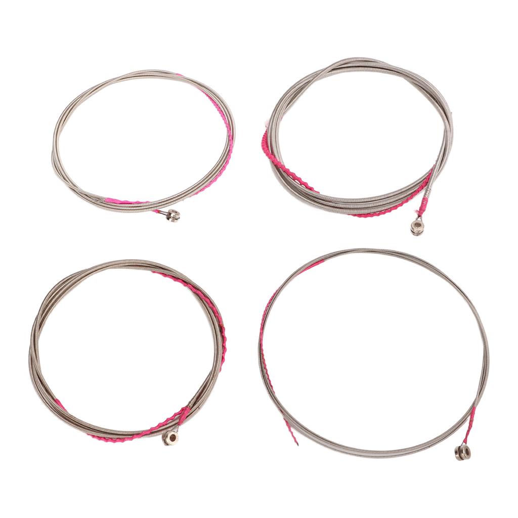 4pcs Bass Strings 4 String Metal Replaceable Decorative Practical Guitar Strings Replacement for