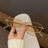 Fashion Style Women's Eyeglasses Small Square Shape Women's Alloy Frame Glasses Popular Stylish Men Girls Sunglasses
