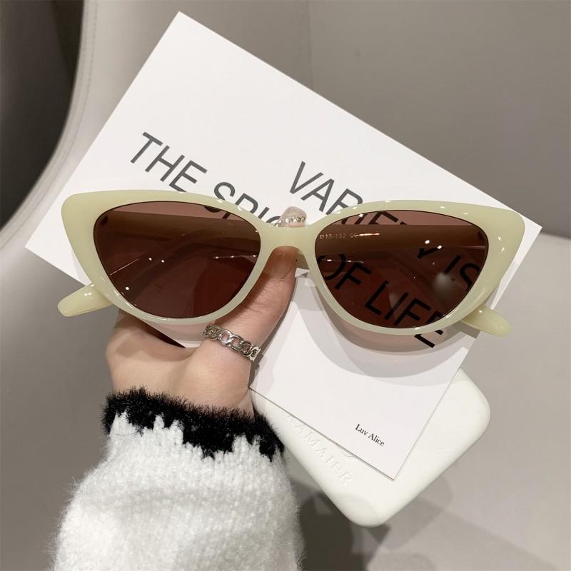 

Outdoor Fashion Sunglasses Cat Eye Frame Vintage Summer Sun Glasses Eyewear Uv400 Shades Sun Protection Eyeglasses As picture shown