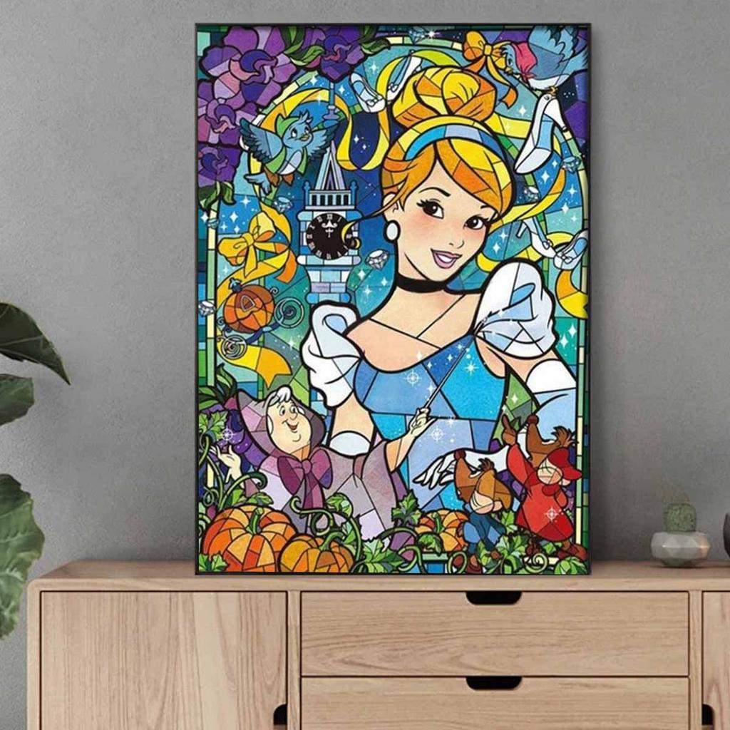 5D Diy Diamond Painting The Princess and The Castle Full Drill Rhinestones Mosaic Embroidery Handmade Products Home Decor Gift