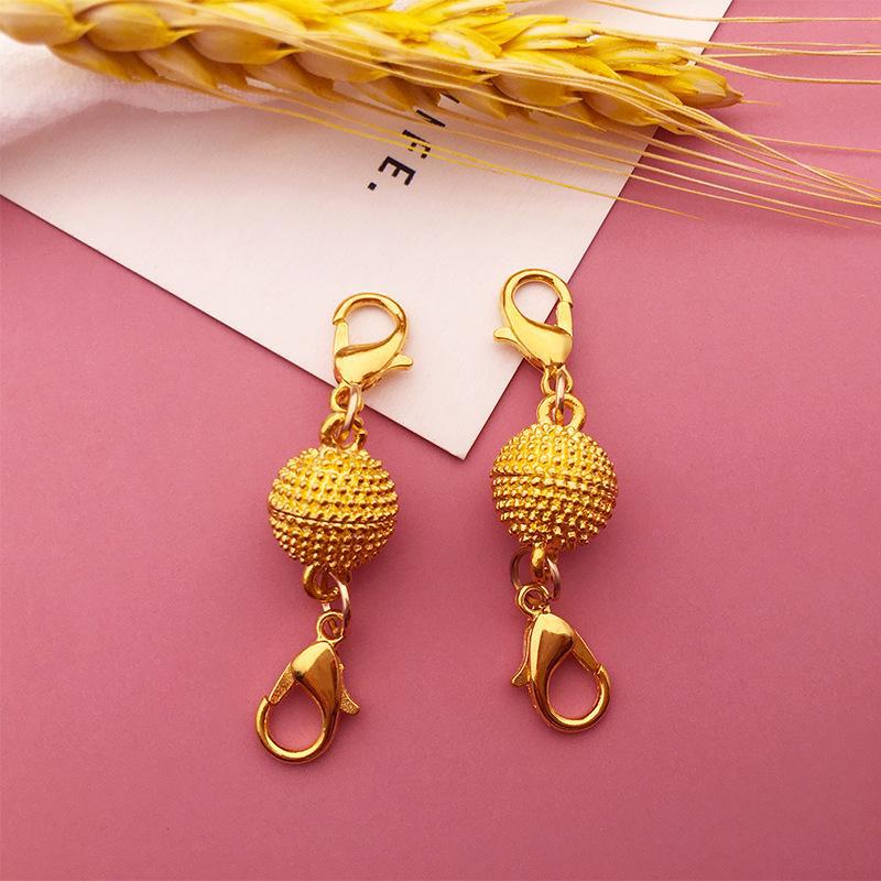 Set mixt de 10 bucăți DIY pentru colier și închizătoare de brățară cu magnet - închizătoare de homar cu două fețe și închizătoare cilindrice