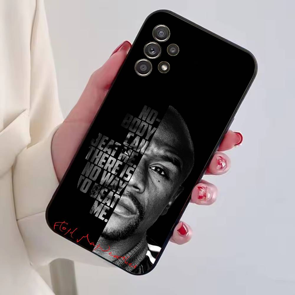 Boxing Floyd Mayweather-FM Phone Case Black Silicone Soft For Samsung S25,S24,S21,S22,S23,S30,Ultra,S20,Plus,Fe,Lite