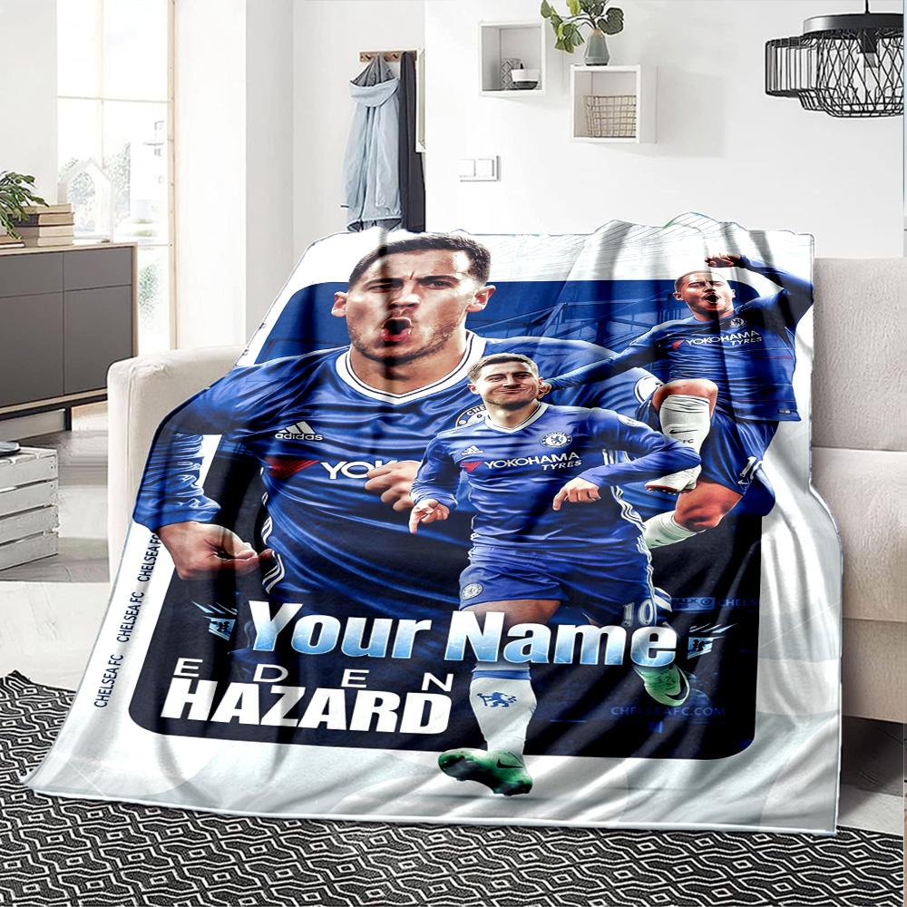 Chelsea Fc Football Player Customize Text Blanket Throw Customizable Blanket Warmthful Decor Perfect for Bedding Picnics Office Couch