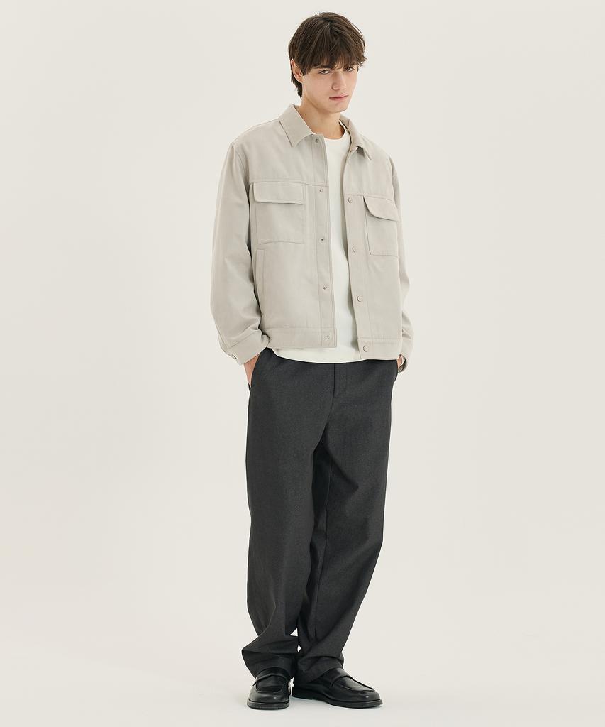 MINDBRIDGE [Couture] Denim-Like Semi-Wide Pants