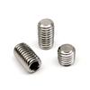 500/1500 M2 M2.5 M3 M4 M5 M6 M8 DIN913 304 Stainless Steel Black Hex Hexagon Socket Allen Flat Point Grub Bolt Set Screw Kit Box