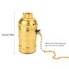 E27 Aluminum Vintage Light Socket with Pull Chain Desk Table Lamp Lighting Holder Screw Base
